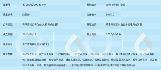 济宁市鑫融银 专业非融资性担保服务的实践者